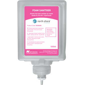 Northshore Alcohol-Free Foam Sanitiser  6 x 1L