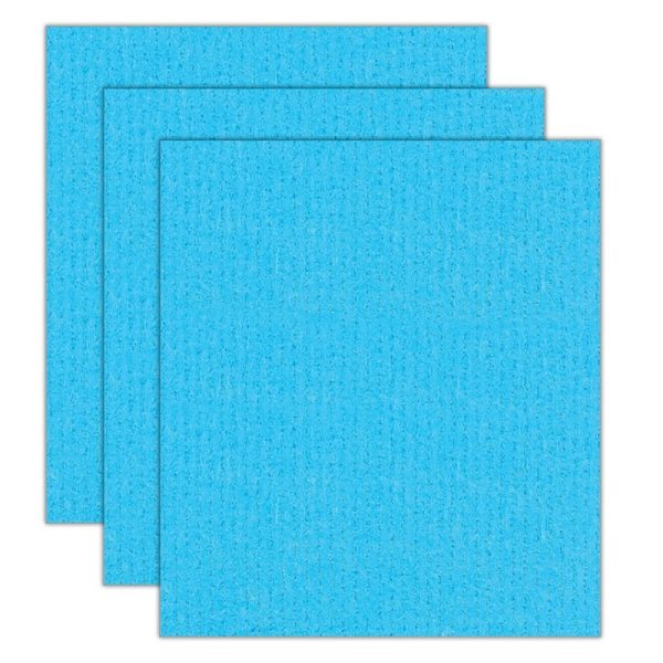 blue sponge cloths