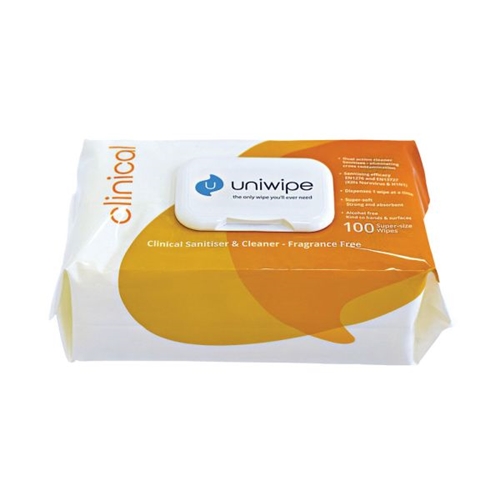 Uniwipe Clinical Large Cloth Wipes x 100