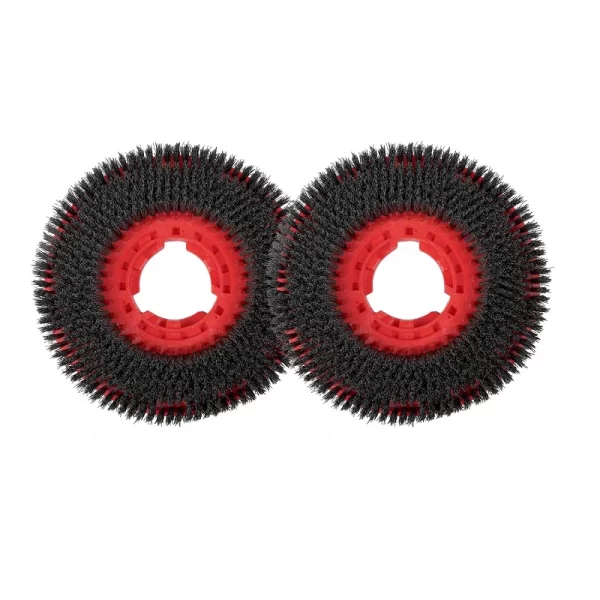 220mm (9") TEN-TEC Longlife Red Scrubbing Brush (Pack of 2) - Fits 244NX